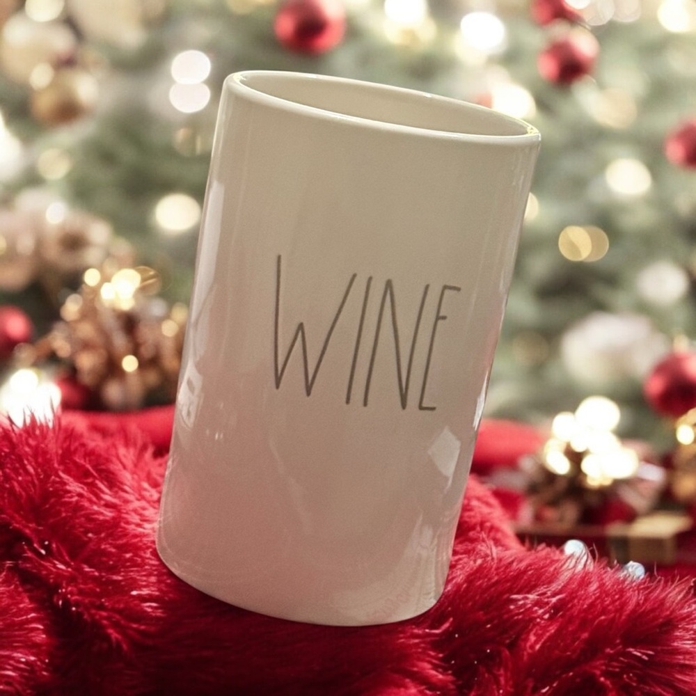 Rae Dunn Ceramic Wine Cooler/ Chiller Bucket Holder- New